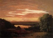 Asher Brown Durand Landscape,Sunset Sweden oil painting artist